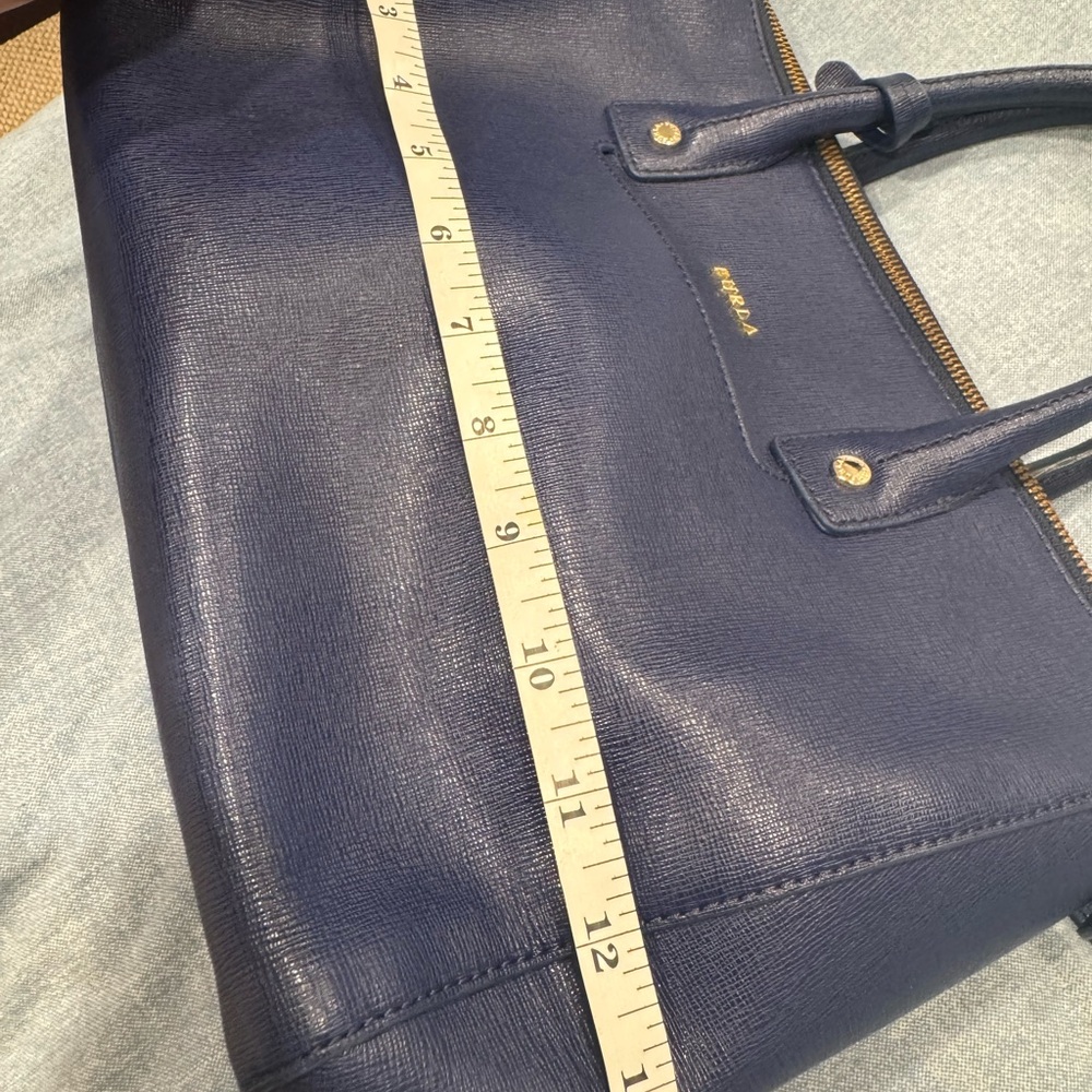 Furla Elegant Navy Blue Handbag - Picture 10 of 16